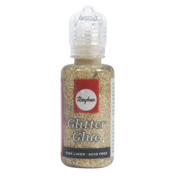 Metallisk glittrande lim 20 ml