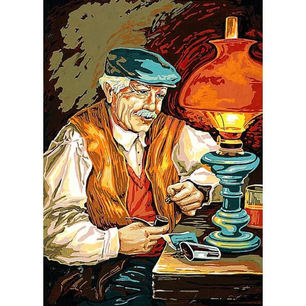 Antik kanvas Morfar 45x60cm