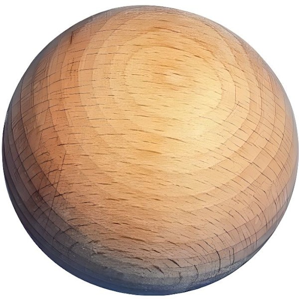 Träboll - Rayher - Rå - Beige - Mix - Hantverksdekoration Rå