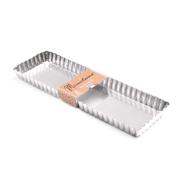 Rektangulär pajform 35x11cm i plåt Silver