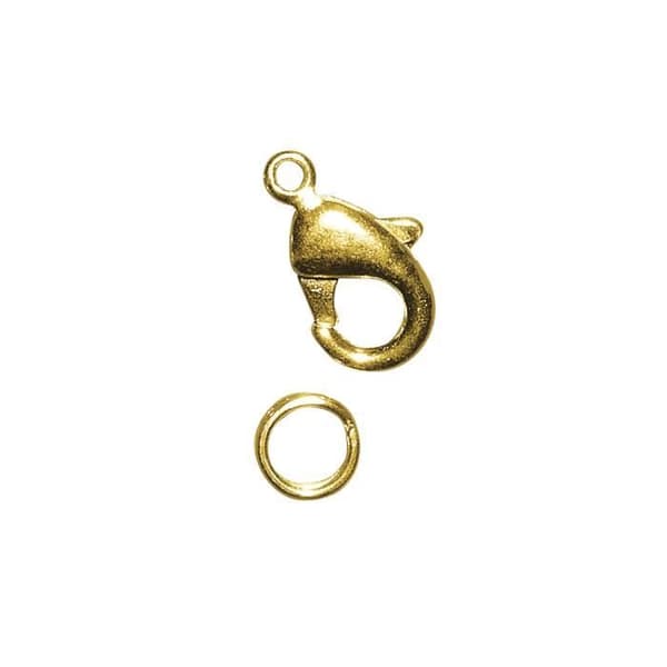 Karbinhake - RAYHER - 1 styck - Guld - 18,5mm - Blandet Guld