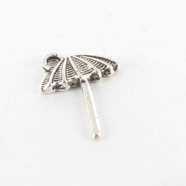 Metallisk charme Paraply Silver (10 stycken)