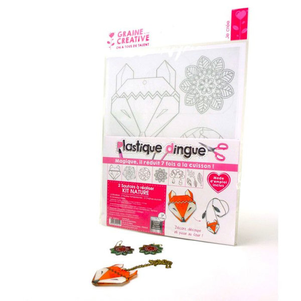 Kit Plastique Dingue Smycken Halsband natur