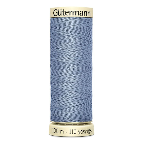 Förpackning med 5 spolar 100m Tråd 100% polyester Gutermann Ref 788988 - Att 64 - silvergrå silvergrå
