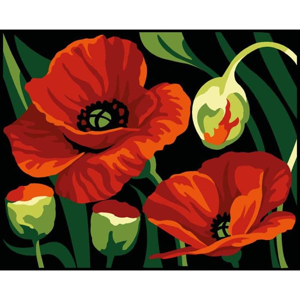 Kit Canevas Margot Coquelicots 20x25 cm Vit