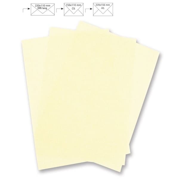 Parchmentblad A4 Elfenben 100g/m² 5 stycken Elfenbenskusten