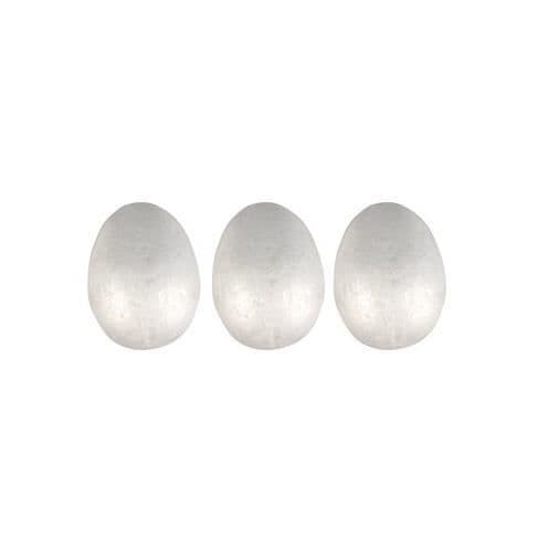Dekorativa ägg - POLYSTYREN - 6,5x8,5 cm - Polystyren - Vit