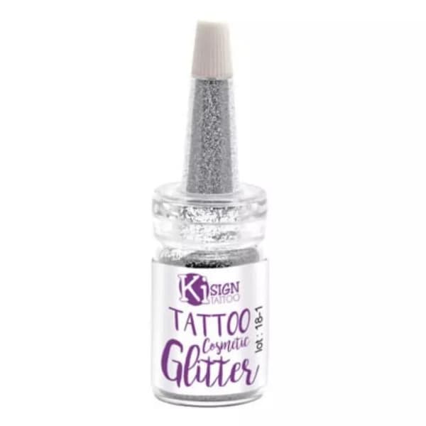 Pailletter för huden - KI SIGN - Flaska 7 ml - Silver (grå)