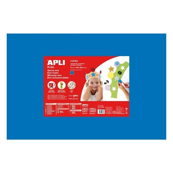 APLI 1 ark skumgummi - Blå Blå