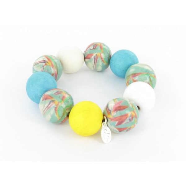 armband bol i blå nyanser