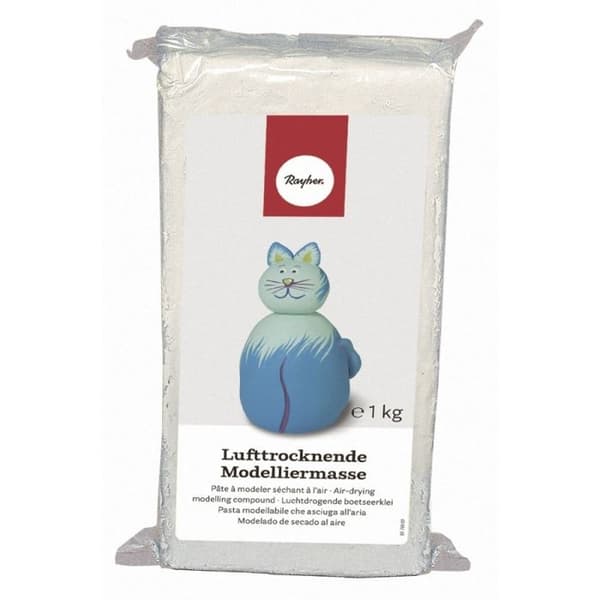 Lufttorkande modellera, 1kg, vit Vit