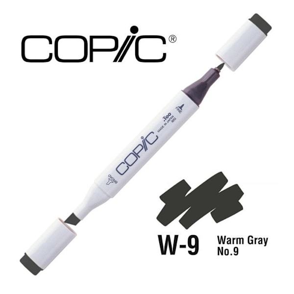 Copic Marker W9 Varmgrå No.9 Grå