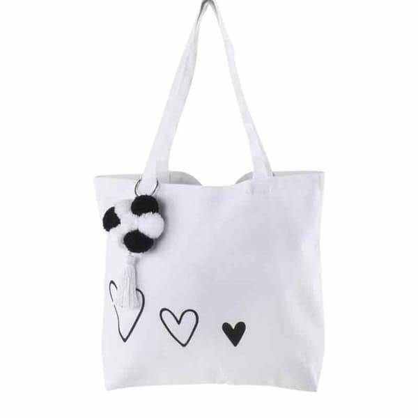 Shopperväska - Basic - Vit - 46x35cm - 330g/m² - Ekologisk Vit