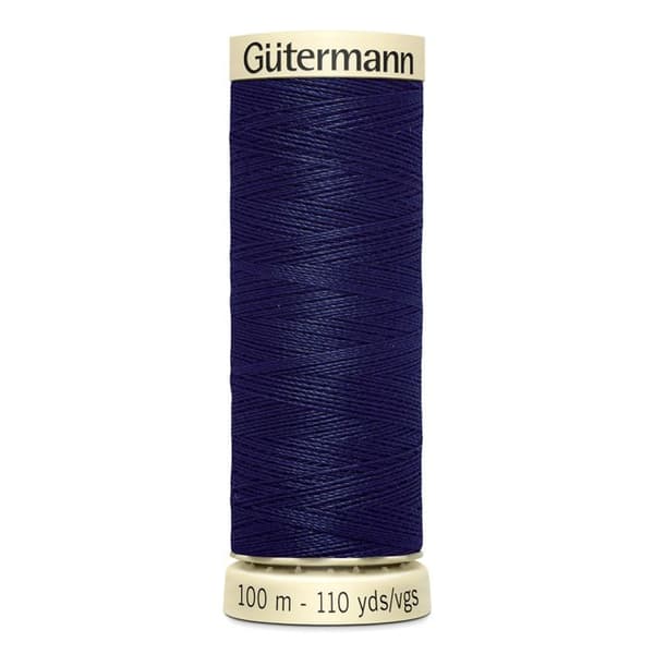 Leverans av 5 spolar 100m Tråd 100% polyester Gutermann Ref 788988 - Att 310 - marinblå marinblå