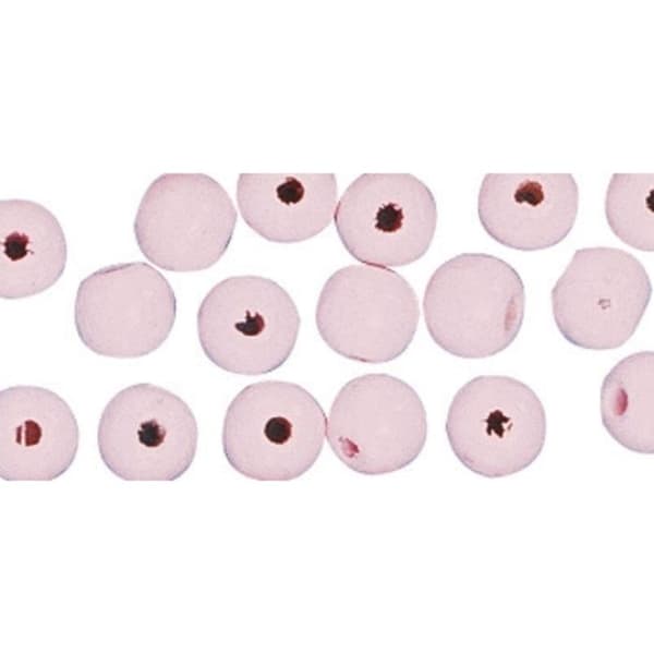 FSC 100% träpärlor, slipade, 8mm 82 stycken, rosa Ros