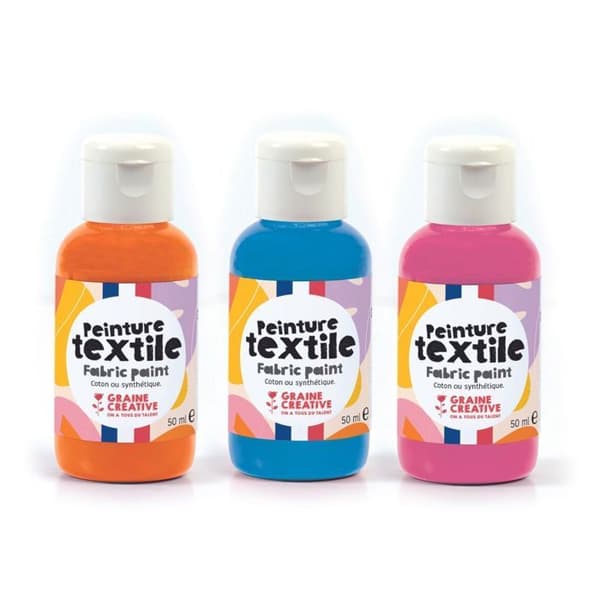 Textilfärg 50 ml - neon orange Apelsin