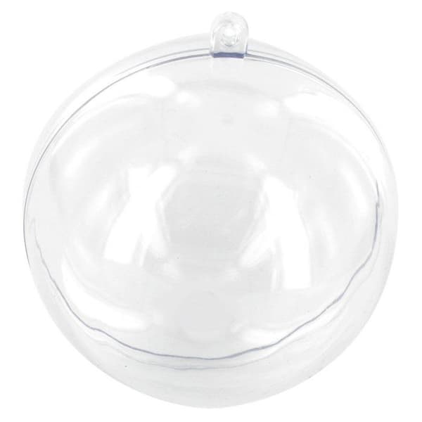 MégaCréa DIY - Transparent plastkula 10 cm Transparent