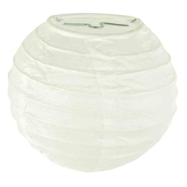 MégaCréa DIY - Papperslyktor vit diameter 10 cm 2 stycken Vit