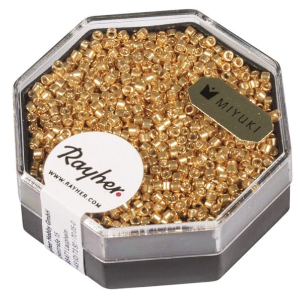 Perle Miyuki Delica 11/0 DB410 Metallisk guld Metalliskt guld