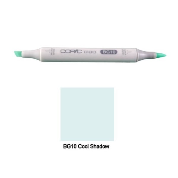 Stylo feutre - COPIC - Ciao - BG10 Cool Shadow - Fin spets - Återuppladdningsbar BG10 Cool Shadow