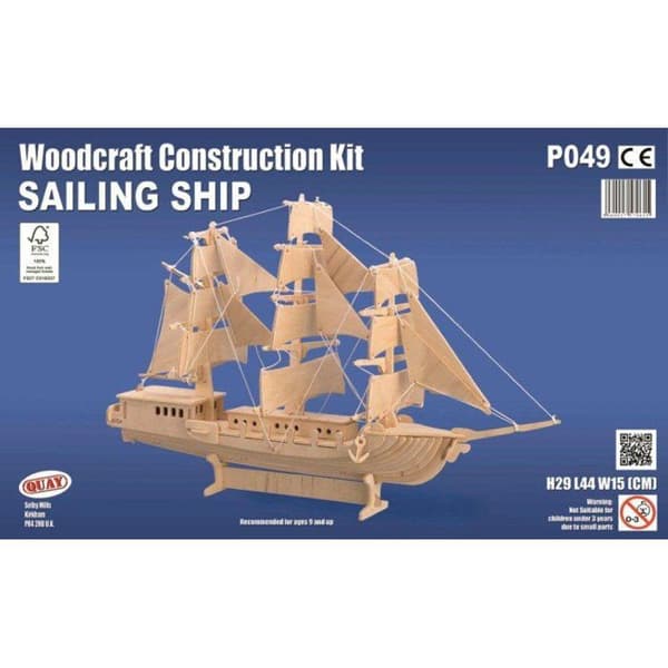 Kaj - Trämodell Segelbåt
