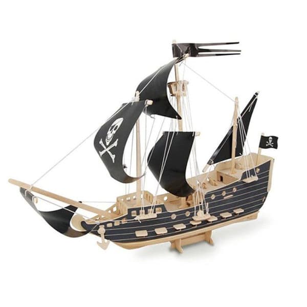 Kaj - Trämodell Piratskepp