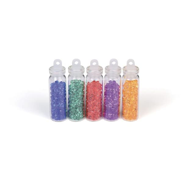 Graine Créative - Mikrokulor Mini diamanter klara 5 flaskor