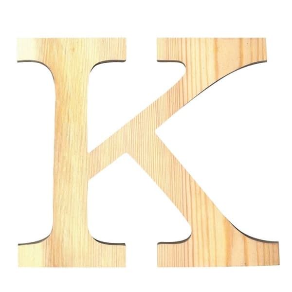 BOKSTAV K - 11,5 CM - TRÄ