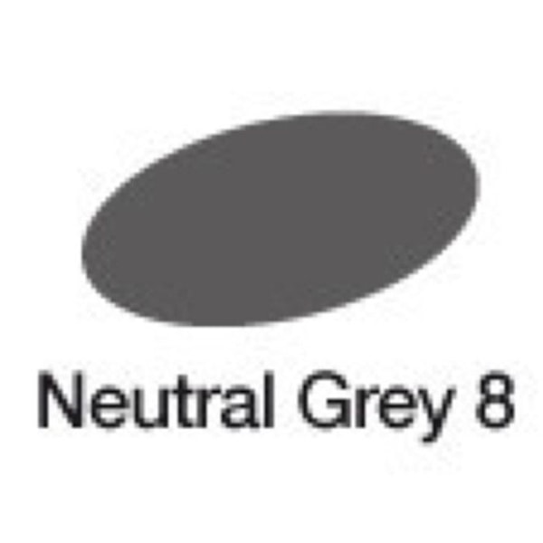 Graph'It - Alkoholmarkör Graph'it 9508 Neutral Grey 8 Neutrik Grå 8