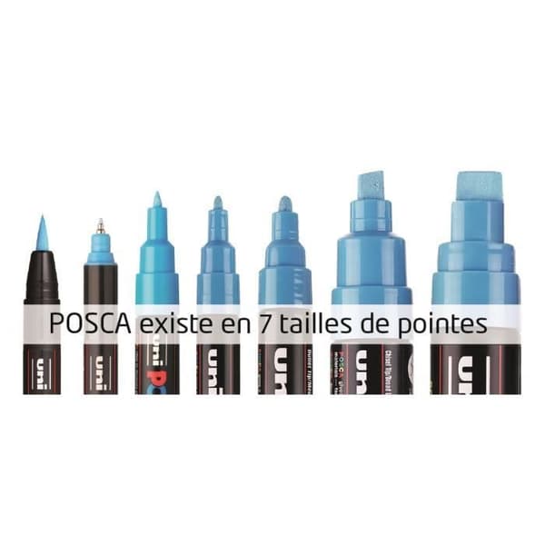 Extra stor målarpenna - POSCA - POSCA - Vit - Avfasad rektangulär spets - Linjebredd 15 mm Vit