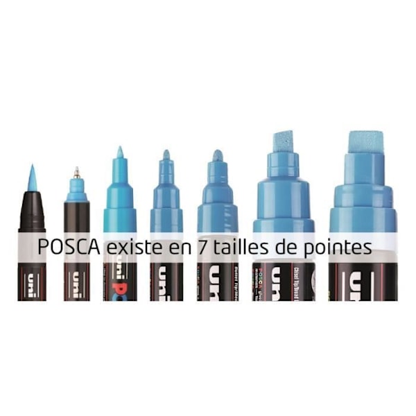 POSCA rektangulär markör Extra-Large Vit Vit