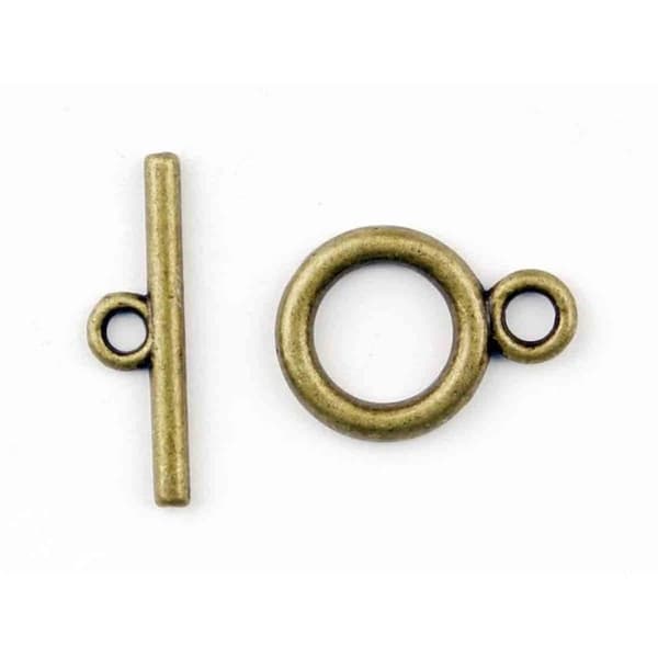 MégaCréa DIY - Toggle-knäppning knapphål 13 mm Messing 5 stycken mässing
