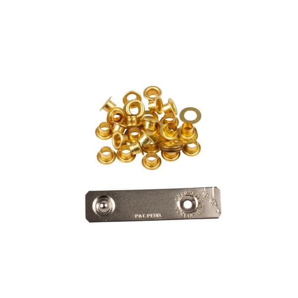 OEILLETS 4mm+RONDEL DORE X25+J