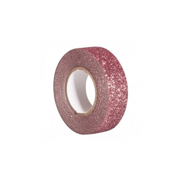 ANTIK ROSA GLITTER STRIP 15MMX5M Rosa, fuchsia Rosa