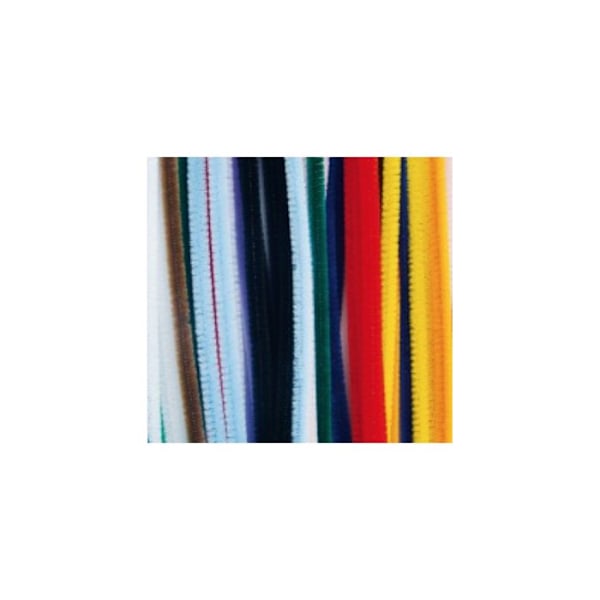 Fils chenille - Ej specificerad - Assortiment av 45 - Diameter 6 mm - Längd 30 cm - 9 blandade färger Flerfärgad