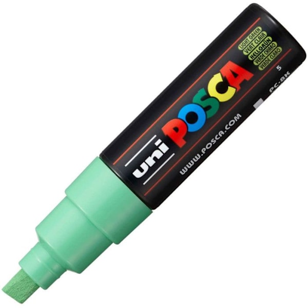 POSCA Marker Stor Mejselspets Ljusgrön - Vattenbaserad färg - Plast Ljusgrön
