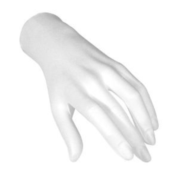 KVINNANS HAND I POLYSTYREN 21 CM