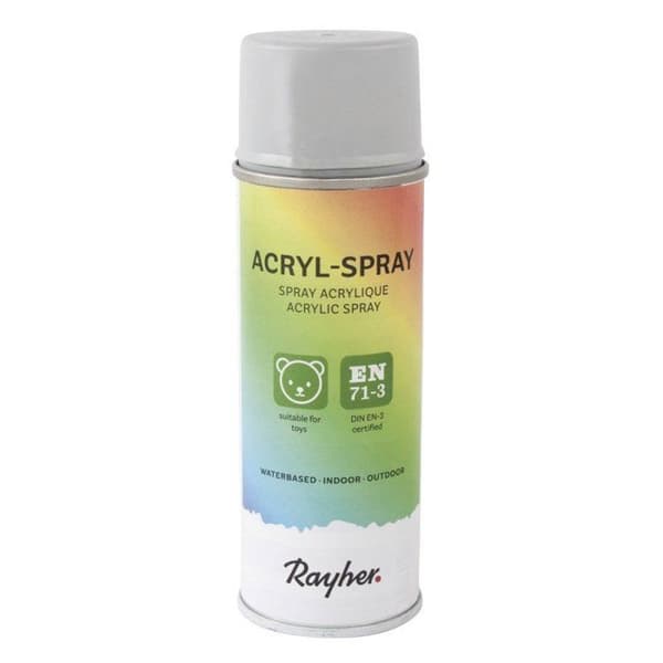 Akrylspray, ljusgrå, 200ml box ljusgrått