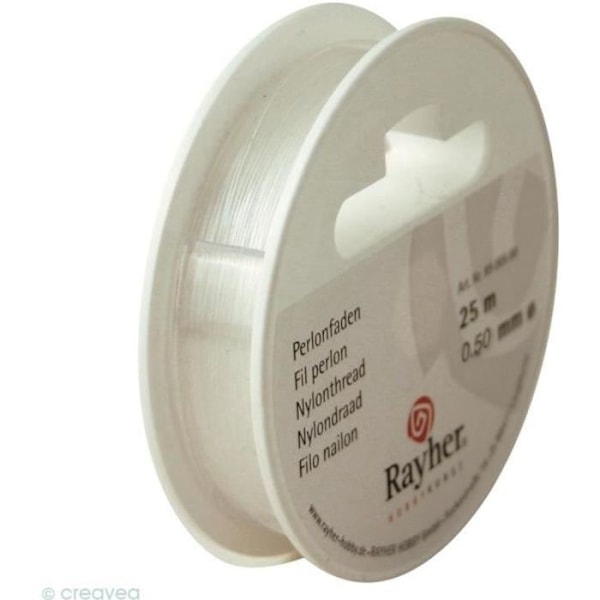 Transparent nylon thread - - 0,50 mm - 25 m - Smycken - Dekoration - Girlang