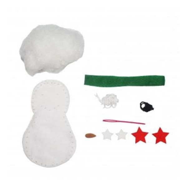 Syrgkits - Sodertex - Snögubbe - Filttyg 2mm - 12x7cm - Mix - 3 år och äldre Vit