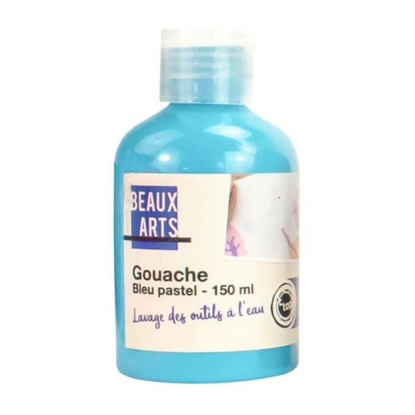 MégaCréa DIY - Pastellblå gouache för barn 150ml blå
