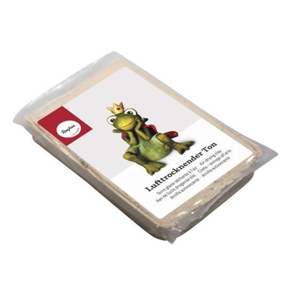 Lufttorkande lera, 1kg, vit Vit