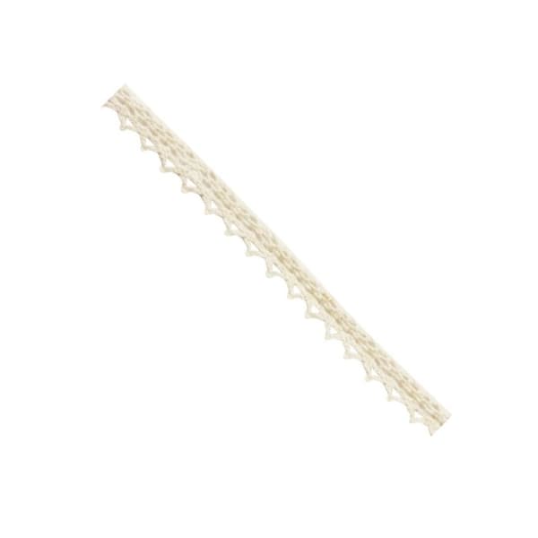 MégaCréa DIY - Spetsband i oblekt bomull spets 1 cm x 2 m ecru