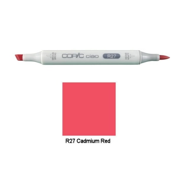 Marquer - COPIC - Ciao - Dubbel spets - Kadmiumröd - Oföränderlig - Opaque Cadmiummontera