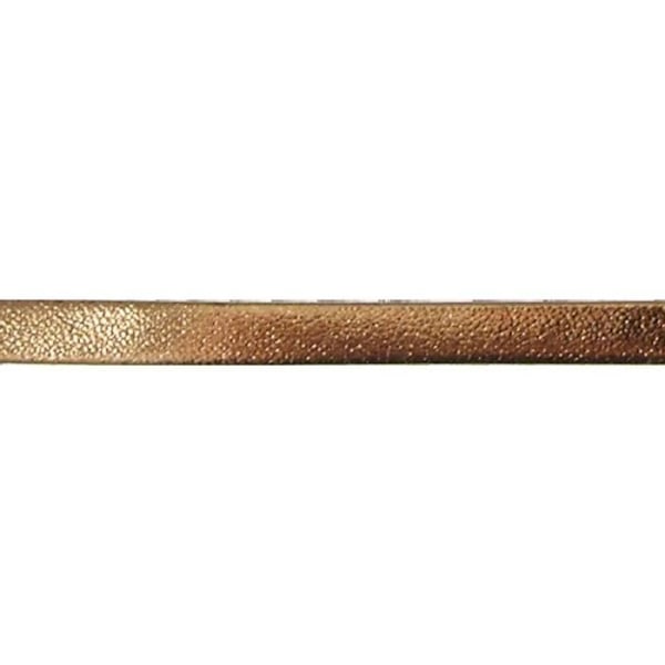Armband 6 mm Metalliserad Brun kastanj