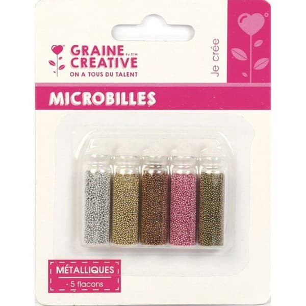 Graine Créative - Metallkulor 5 flaskor Metallisk