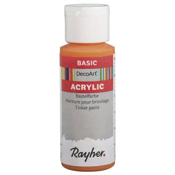 Akrylfärg, flaska 59 ml, orange capri Orange capris
