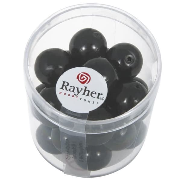 RAYHER 21 Renaissance Black-pärlor Svart