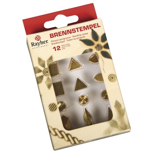 Pyrografipunkturspets (stans) Form A 12 delar