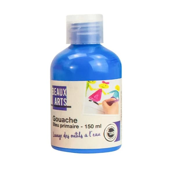 MégaCréa DIY - Gouache för barn Blå primär 150ml blå